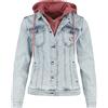 Harry Potter Hermione Donna Giubbetto di jeans denim usato S 72% cotone, 26% poliestere, 2% elasthane