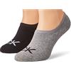 Calvin Klein Footie, Calzini Uomo, Grigio, 43-46