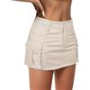 Durio Gonna cargo da donna, Y2K, estiva, in jeans, a vita bassa, con tasche