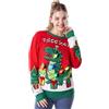 Giggling Getup Brutto maglione di Natale, maglia dell'albero di Natale con luci a LED, maglione per le vacanze brutte