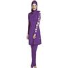 RSSR ziyimaoyi - Costume da bagno per donne musulmane - Burkini per l'estate, donna, Purple, XL