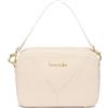 Braccialini B Braccialini Sara Borsa a spalla in pelle di colore beige, con un manico singolo, chiusura a zip e tracolla rimovibile e regolabile che ne permette la doppia portabilità. Modello dalle linee