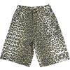 QJK Baggy Y2k Jean Short Leopard Print Jean Shorts Y2k Oversize Jorts Vintage Jean Shorts Gamba Dritta Jean Shorts, Leopardati, XL