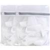 Yyyuluo Confezione da 2 sacchetti in rete per bucato, 40 x 50 cm, riutilizzabili, con cerniera, per calzini delicati, biancheria intima, rete in poliestere fine e resistente, per viaggi e lavaggio in