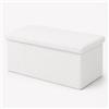 GX GARGIX Panca Contenitore in Tessuto Teddy, Pouf Portaoggetti Imbottito con Coperchio, Panca da Camera da Letto Soggiorno Cameretta, Design Moderno e Morbido (GX/TED-7)