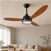 Aigostar Ventilatore da Soffitto con Luce e Telecomando Silenzioso 52''