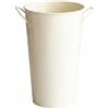 LOVIVER Secchio Decorativo Vaso in Metallo con Doppio Manico Contenitore per Fiori Freschi Secchi Composizione Floreale Stile Europeo Adatto per Decorazione Casa Tavolo Matrimonio, 25 Cm