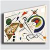 Printerland Quadro Moderno KANDINSKY stile 70x100 cm COMPOSIZIONE - RIPRODUZIONE STAMPA SU TELA Canvas grande camera da letto Quadri Moderni Arte Astratto Cucina Soggiorno
