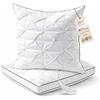 BPC Cuscino Letto Hotel in Piume e Piumino d'Oca 80x80 cm Set di 2,