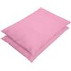HABITA 33 HOME Coppia Federe Coordinate 100% Cotone Rosa | Lenzuola Letto Traspirante ed Anallergico Biancheria da Letto e Federe Coordinate 100% Cotone