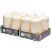 seit 1744 müller KERZEN Müller Candele a Colonna Cilindriche, Set di 8 Candele, dim. 48 x 90 mm, Colore Avorio, Lunga Durata di 16 Ore, Cera Antigoccia, Inodore, Qualità RAL