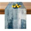 Qryflly Blu Autunno Runner da Tavolo Cucina Decorazione40x140 cm