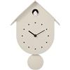 I-TOTAL® - Orologio a Cucù Colorato da Parete con Uccellino - Design Moderno, Orologio Decorativo per Casa, Cucina e Cameretta (PANNA)