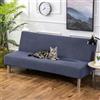 PETCUTE Copridivano letto senza braccioli elasticizzati copridivano senza braccioli 3 posti 2 posti Grigio scuro