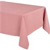 BEAUTEX Elegante tovaglia effetto lino naturale, tovaglia Lina e runner da tavolo, dimensioni e colore a scelta (rettangolare, 110 x 180 cm, rosa fiori)
