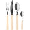 KASANOVA Set posate fast in acciaio inox, 24 pezzi Beige