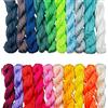 Eterspr 20 Pezzi 1mm Cordino di Nylon, Perline Filo Elastico Braccialetti, di Seta, per Tessere Collane, Artigianato Fai-da-Te, 20 Fasci da 27 m (20 Colori Misti)