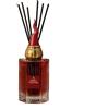 SICIGNANO CASALINGHI Sicignano Rosso Fortuna Diffusore per Ambienti, 500 ml, Vetro Costolato, con Corno Napoletano, Made in Italy (Melograno)