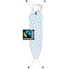 Brabantia - Ironing Board A - with Steam Iron Rest - Compact & Foldable - Adjustable Height - Non-Slip Feet Cotton Cover - Child & Transport Lock - Fresh Breeze - 110 x 30 cm