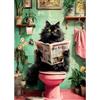 CEOVR Diamond Painting Kit Gatto DIY Pittura Diamante Kits 30x40cm Mosaico Diamanti Painting per Decorazioni Casa Gatto Nero