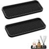 HMCEY 2 Pezzi Organizer Lavello Cucina Silicone 23 X 9 CM | Materiale Di Qualità Alimentare,Resistente Alle Alte Temperature Senza Deformarsi,Design Scanalato,per Spugne, Tazze, Bagno