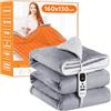 Mia&Coco Coperta Elettrica Termica Riscaldata, Lavabile in Lavatrice, con Telecomando Digitale, Flanella Sherpa 130x160 cm, 10 livelli e 1~9 ore di spegnimento automatico, lavabile in lavatrice