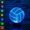 EONANT Lampada 3D, EONANT 3D Night Lights Touch USB LED con 7 Colori di Illusione Ottica di Luci Scrivania per Bambini in Camera Decorazione Domestica (Pallavolo)