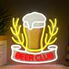 BEISKAFNVSZ BEER CLUB - Targa a LED per decorazione da parete, per birra, club, luce al neon, dimmerabile, USB, Acrilico, per casa, uomo, grotte, garage, pub, feste, hotel, regalo