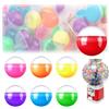 MINZHI 120 pezzi di Palle riempibili, Palline rotonde vuote, Palla di plastica acrilico,Sfera plastica trasparente,Palline trasparenti apribili,per riempire gli addobbia 28mm (Bunt durchscheinend)