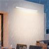 TZSMUM LED Esterno Lungo Applique da Parete Impermeabile IP65 Luce da Parete Alluminio Minimalista Rettangolare Design Lampada da Parete Nero/Bianco Moderno per Portico Interno (Bianco Luce Neutra,60cm)