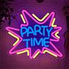 BEISKAFNVSZ PAPTY TIME Insegna Neon Led A Barra Insegna Neon Personalizzata Luminosa Lampada Parete Dimmerabile Casa Bar Taverna Decorazioni Feste