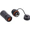 InLine Connettore per cavo patch InLine®, RJ45 Cat.6A, IP68, per uso industriale, con cappuccio antipolvere