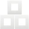 Vimar 19642.71 Arké placca Classic 2 moduli 9x9x0.9cm, tecnopolimero bianco (Confezione da 3)
