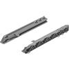 cyclingcolors 2x Guide per Cassetti scivolo a cestello mobili cucina binario scorrevole Cassettiera plastica grigio Mensola sospesa