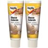 POLYFILLA STUCCO COLORATO PER LEGNO, Ripara e Riempitivo per legno Interno ed Esterno, in Pasta Colore NOCE CHIARO 230 ML (Confezione da 2)