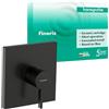 hansgrohe Finoris - Rubinetto per doccia incasso per 1 utenza, Miscelatore monocomando quadrato per iBox universal, cromo nero spazzolato, 76615340