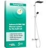 hansgrohe Activera Q - Colonna doccia con miscelatore termostatico per vasca (EcoSmart+), Sistema doccia con rubinetto, soffione (290 x 180 mm), doccetta, tubo e asta, cromo, 28753000