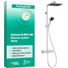 hansgrohe Activera Q - Colonna doccia con miscelatore termostatico (EcoSmart+), Sistema doccia con rubinetto, soffione (290 x 180 mm), doccetta, tubo e asta, cromo, 28749000