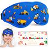 BeeVines Maschera per dormire 3D Kids, maschere oscuranti | Maschera per dormire con cinturino regolabile, imbottita in schiuma memory senza pressione, regalo da viaggio per ragazzi