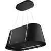 FABER BEAT XL BK MATT F80 - Cappa Cucina Aspirante Isola 80 cm Classe A Nero