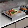 UHEKC Copertura per Piano Cottura A Gas Copri Fornello Gas | Ampliare Lo Spazio In Cucina Copertura per Fornelli Camper per Fornelli A Gas Ed Elettrici(40x48x9cm)