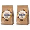 Misura Fibrextra Biscotti Integrali Cioccolato Fondente, Ricchi di fibre (Confezione da 2)
