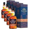 Plantation Planteray Gran Anejo, 700ml, Ideale per Mai Tai, Rum Scuro Artigianale, Invecchiato 3 Anni, Miscela da Guatemala e Belize, Idea Regalo, 42% Vol. (Confezione da 4)