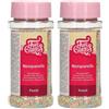 FunCakes Nonpareils Pastel: Cake Sprinkles, Great Taste, Perfect for Cake Decorating, Hundreds and Thousands Sprinkles. 80 g. (Confezione da 2)