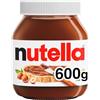 Nutella - Crema Spalmabile alle Nocciole e Cacao, Senza Glutine, Conservanti e Grassi Idrogenati, Ideale a Colazione, Vasetto da 600 gr