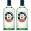 Plymouth Gin Original, London Dry Gin Storico dal 1793, 7 Botaniche, vol 41.2%, 100 CL (Confezione da 2)