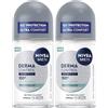 NIVEA MEN Deodorante Roll on Derma Control Clinical Ultra Comfort 50 ml, Deodorante uomo antitraspirante per una protezione 100h, 2x Acido Ialuronico e Pro-Vitamina B5, Senza alcool, Profumo fresco