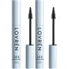 Lovren Lovrén M4 Black Infinity - Mascara Volumizzante Nero Extra Intenso, 9 ml (Confezione da 2)