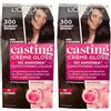 L'Oreal Paris - tinta per capelli Casting Creme Gloss Glossy Blacks, 200, ebano (Confezione da 2)