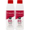 Vitalcare Emulsione Ossidante 30 Volumi, Ossidante per Capelli Extra Dolce con Cheratina, 150ml (Confezione da 2)